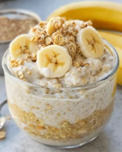 Banana Cream Pie Overnight Oats