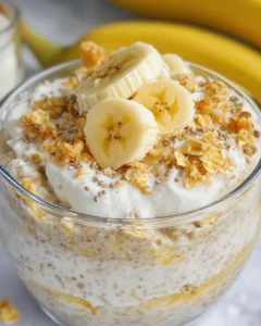 Banana Cream Pie Overnight Oats