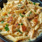 Creamy Smoky White Cheddar Honey Butter Chicken Pasta Skillet Recipe