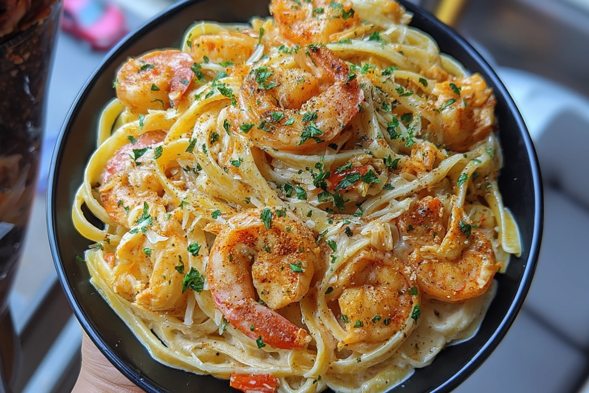 Shrimp & Crab Pasta with Creamy Cajun Sauce | Easy Cajun Seafood Pasta Recipe