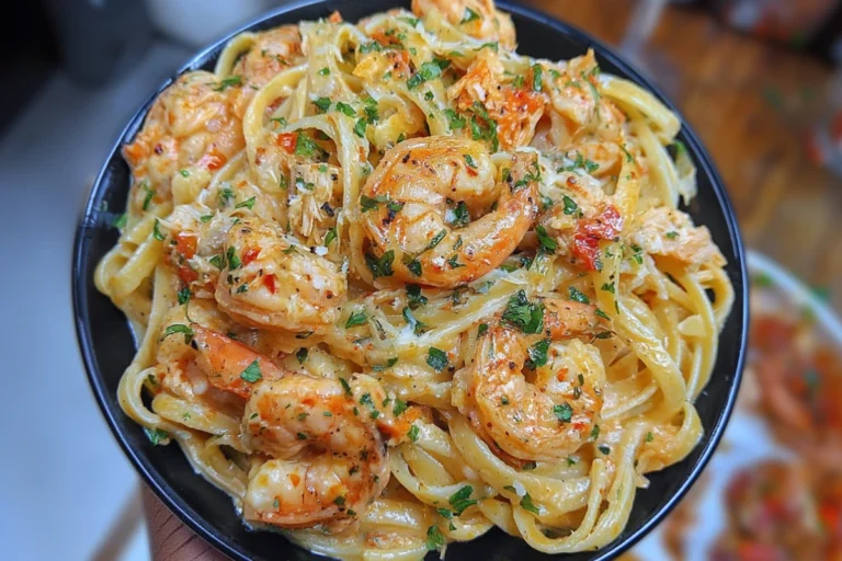 Shrimp & Crab Pasta with Creamy Cajun Sauce | Easy Cajun Seafood Pasta Recipe