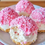 Crispy Cotton Candy Cheesecake Bombs – No-Bake Dessert Magic