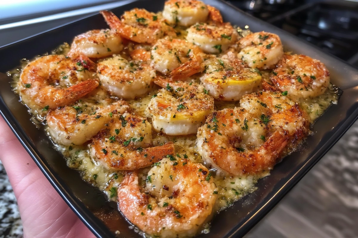 Garlic Parmesan Baked Shrimp – Easy Oven-Baked Garlic Butter Shrimp Recipe 