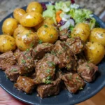 Slow Cooker Garlic Butter Beef Bites & Potatoes – Tender & Flavorful One-Pot Meal