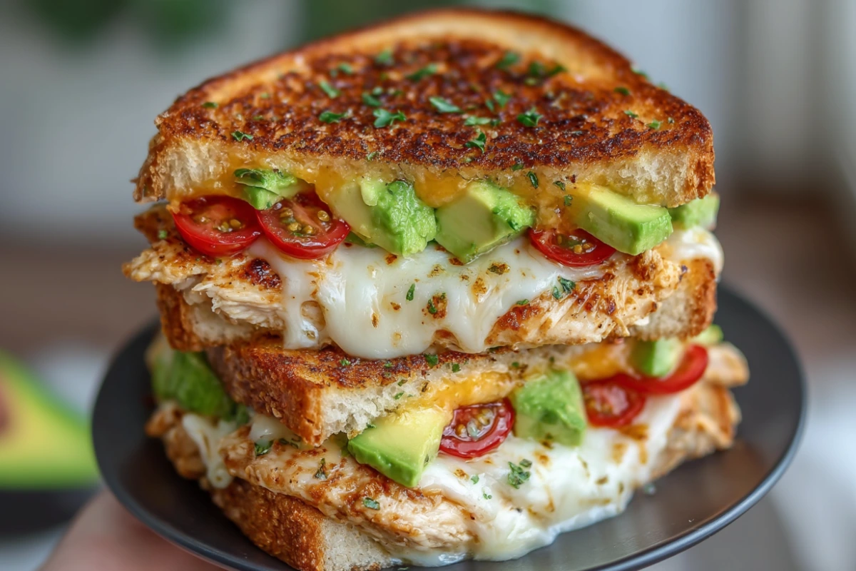 Chicken Avocado Melt Sandwich – Easy, Melty, Flavor-Packed Lunch Idea 