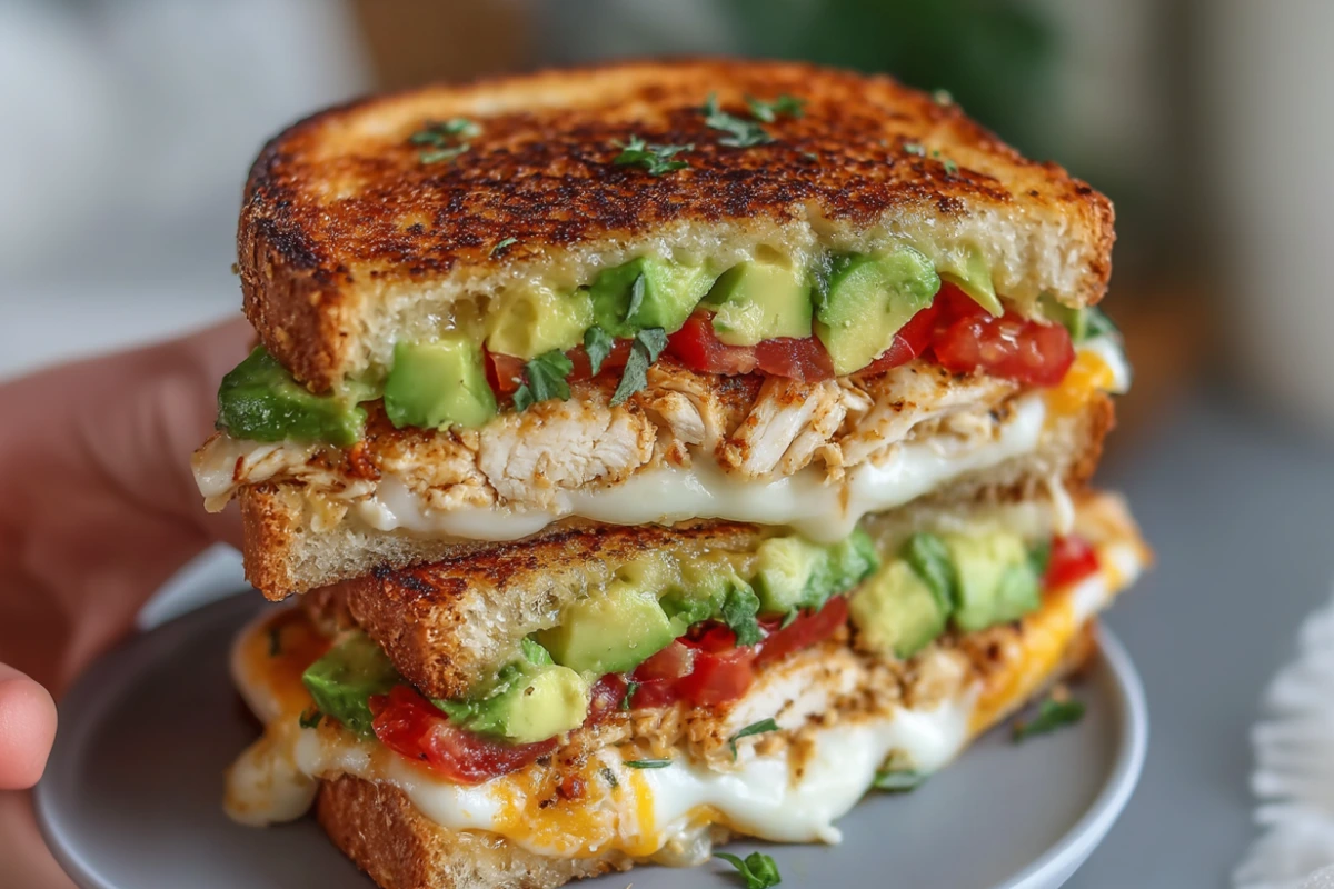 Chicken Avocado Melt Sandwich – Easy, Melty, Flavor-Packed Lunch Idea 