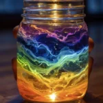 How to Make a Rainbow Lava Lamp in a Jar