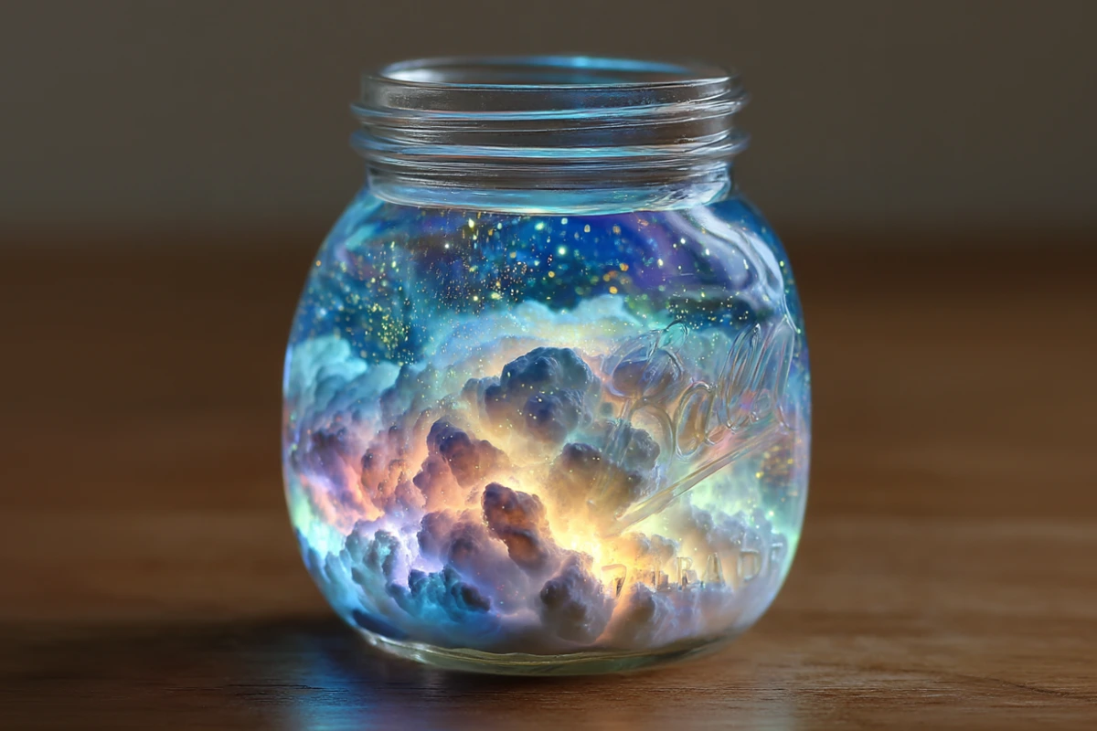 Glow-in-the-Dark Rain Cloud in a Jar: A Magical Science Experiment