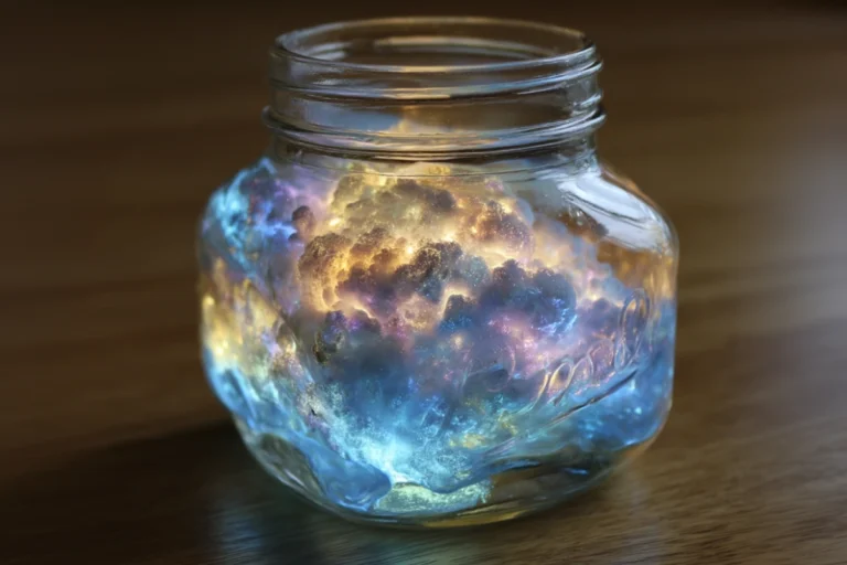 Glow-in-the-Dark Rain Cloud in a Jar: A Magical Science Experiment