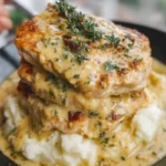Chicken in Boursin Sauce with Garlic and Fine Herbs