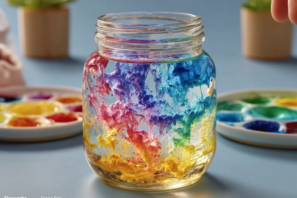 Fireworks in a Jar: A Colorful and Explosive Science Experiment for Kids