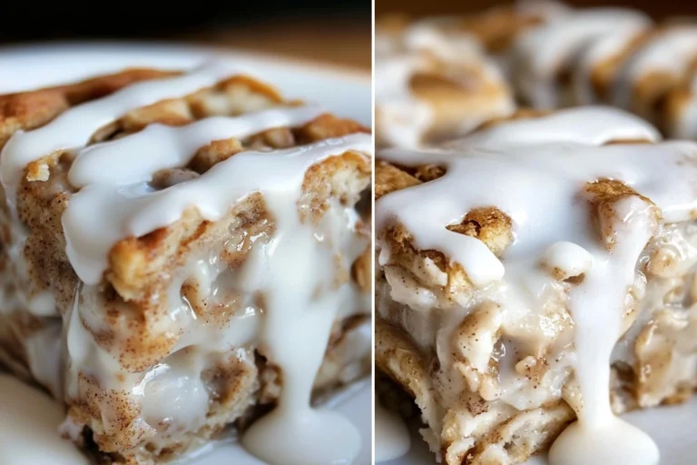 High-Protein Cinnamon Roll Baked Oatmeal