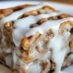 High-Protein Cinnamon Roll Baked Oatmeal