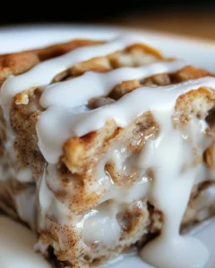 High-Protein Cinnamon Roll Baked Oatmeal