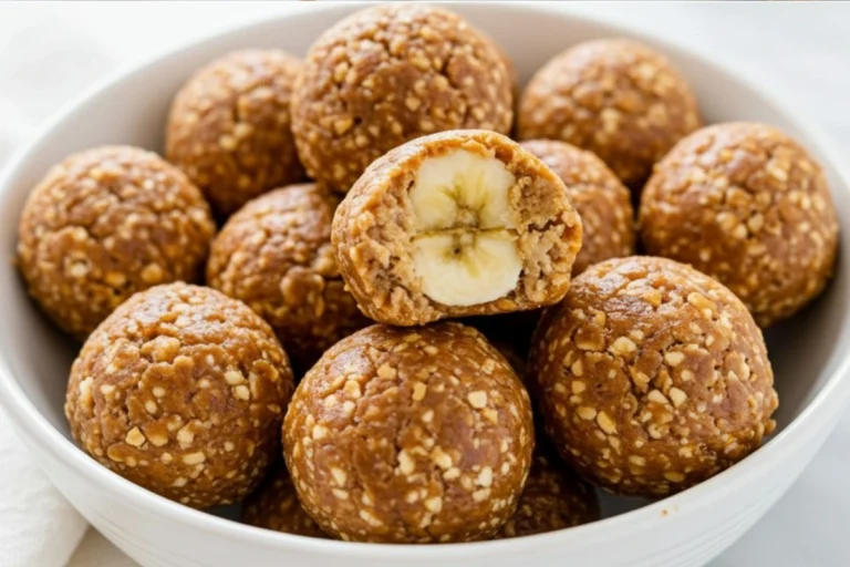 No-Bake Cottage Cheese Banana Peanut Butter Bites
