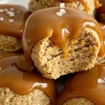 No-Bake Salted Caramel Peanut Butter Cottage Cheese Bites