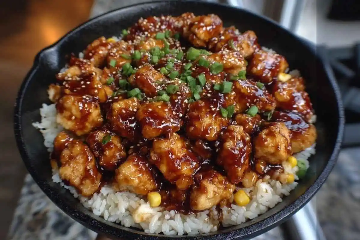 One-Pan Honey BBQ Chicken Rice