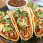 Coconut Lime Chicken Tacos with Sweet Chili Drizzle