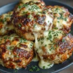 Mini Garlic Parmesan Meatloaf Muffins