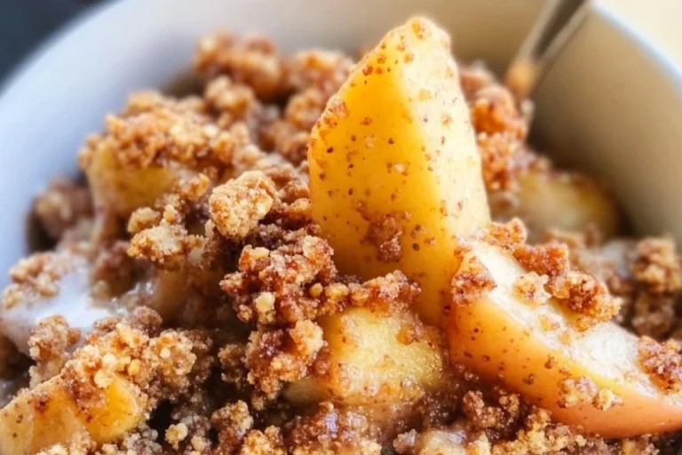 Healthy Breakfast Apple Crumble