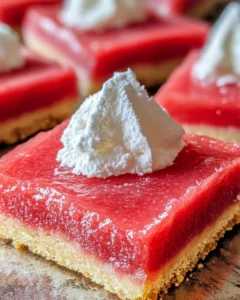 Rhubarb Bars Recipe