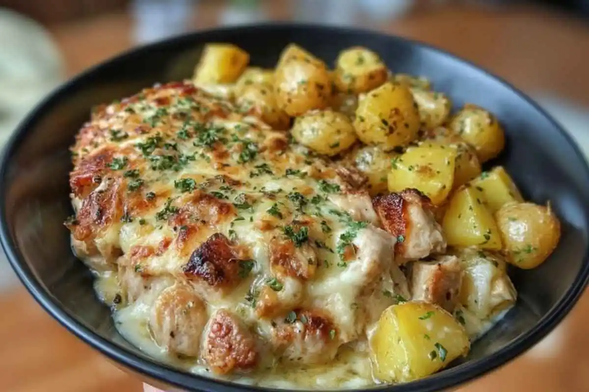 Garlic Parmesan Chicken and Potatoes
